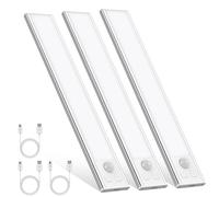 OUILA Lampe de Placard, Eclairage Led Rechargeable Interieur Placard,Sans Fi,Dimmable Lampe Led Detecteur Mouvement,Lumière Led pour Armoire Placard Escalier Cuisine