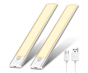 OUILA Lampe de Placard, Eclairage Led Rechargeable Interieur Placard,Sans Fi,Dimmable Lampe Led Detecteur Mouvement,Lumière Led pour Armoire Placard Escalier Cuisine