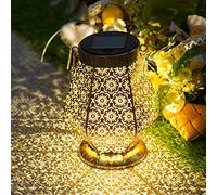 OUILA Lanterne Solaire d'Extérieur - Lampe LED Étanche IP65 - Décoration de Jardin - Suspendue pour Balcon, Terrasse et Autres Espaces Extérieurs