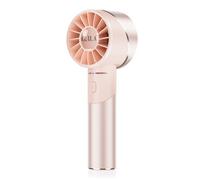 OUILA Mini Ventilateur Portable à Main USB, 2600mAh Rechargeable à 4 Vitesses Petit Ventilateur de Poche avec Matériau Métallique de poche pour Bureau Maison Extérieur