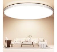 OUILA Ø40CM LED Plafonnier, 4000K Plafonnier LED 36W 3600LM Luminaire Plafonnier IP44 Lampe Plafond, Plafonnier LED Salle de Bain pour Chambre, Cuisine, Salon, Balcon, Bureau, Porche