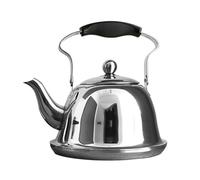 ouilloire de camping sifflante, Bouilloire sifflante de cuisinière d'acier inoxydable 1L à l'or rose ou l'argent 3L(Silvery,1.5L)