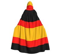 OUInbvv Cape à capuche pour adulte avec motif drapeau de l'Allemagne, parfaite pour les mascarades, le carnaval et les fêtes à thème