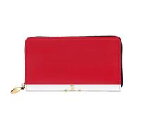 OUInbvv Portefeuille à main avec fermeture éclair en métal et porte-chèques Motif drapeau égyptien