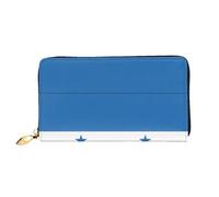 OUInbvv Portefeuille à main Drapeau du Honduras avec fermeture éclair en métal pour carnet de notes et porte-chèques, compartiments doux et légers