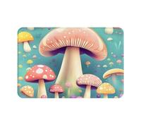 OUInbvv Pretty Little Mushrooms Tapis de sol pliable antidérapant résistant à la neige et à la boue pour cuisine, salle de bain, buanderie, garage