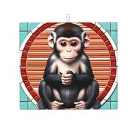 OUInbvv The Silent Monkey Tapis de comptoir de cuisine absorbant antidérapant double face pour la décoration des appareils électroménagers
