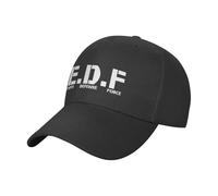 OUINCIIC Casquette de Baseball avec Insigne Blanc Earth Defense Force, Chapeau de Golf de Luxe pour Homme et Femme