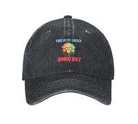 OUINCIIC Ceci est Mon Chapeau de Bingo Chanceux, Casquette de Baseball, Chapeau de Golf, Homme Noir, Luxe pour Femme