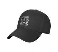 OUINCIIC Choses Que Je Fais Pendant Mon Temps Libre Avion A VI ation Drôle Pilote Cadeau pour Les Amoureux des Avions Casquette de Baseball Casquette de Golf Designer Homme Femme