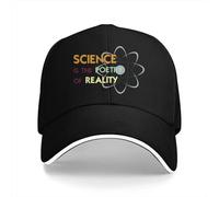 OUINCIIC La Science est la poésie de la réalité Casquettes de Baseball Casquette à visière Chimie Chapeaux Pare-Soleil pour Hommes Femmes