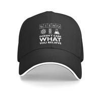 OUINCIIC La Science ne se Soucie Pas de ce Que Vous Croyez Casquette de Baseball Mode Chimie Scientifique Sandwich Chapeaux pour Hommes Femmes Chapeaux réglables