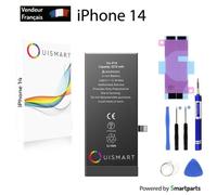 OuiSmart® BATTERIE POUR IPHONE 14 INTERNE NEUVE DE REMPLACEMENT AVEC OUTILS + ADHESIF