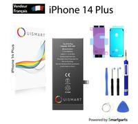 OuiSmart® BATTERIE POUR IPHONE 14 PLUS INTERNE NEUVE DE REMPLACEMENT AVEC OUTILS + ADHESIF + JOINT