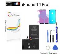 OuiSmart® BATTERIE POUR IPHONE 14 PRO INTERNE NEUVE DE REMPLACEMENT AVEC OUTILS + ADHESIF + JOINT