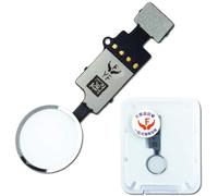 OuiSmart Bouton Home + Nappe (iPhone 8 Plus, Blanc - Argent)