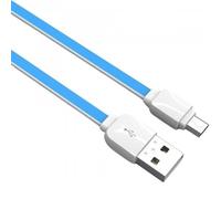 OuiSmart® Câble Slim Micro-USB Bleu 1m Câble Plat