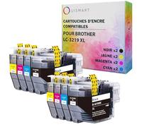 OuiSmart® Cartouches d'encre Compatible pour Brother (LC-3219 XL, Lot de 8)