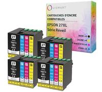 OuiSmart® Cartouches d'encre Compatible pour Epson (27XL, Lot de 16)