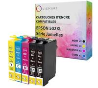OuiSmart® Cartouches d'encre Compatible pour Epson (502XL, Lot de 5)