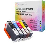 OuiSmart® Cartouches d'encre Compatible pour HP (364XL, Lot de 5)