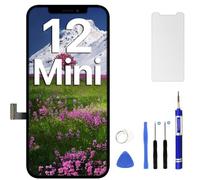 OuiSmart® ECRAN LCD pour IPHONE 12 Mini INCELL VITRE Tactile sur Chassis Noir + Outils + Verre