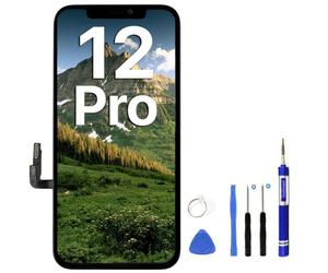 OuiSmart® ECRAN LCD pour IPHONE 12 Pro INCELL VITRE Tactile sur Chassis Noir + Outils