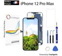 OuiSmart® ECRAN LCD POUR IPHONE 12 PRO MAX INCELL VITRE TACTILE SUR CHASSIS NOIR + VERRE