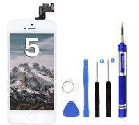 OuiSmart® ECRAN LCD pour IPHONE 5 Blanc Retina VITRE Tactile sur Chassis + Outils
