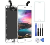 OuiSmart ECRAN LCD Retina + VITRE Tactile Complet sur Chassis pour IPHONE 6 Plus Blanc + Outils + 1 Verre TREMPÉ