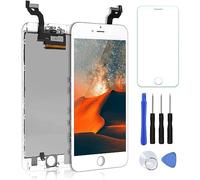 OuiSmart ECRAN LCD Retina + VITRE Tactile Complet sur Chassis pour IPHONE 6S Plus Blanc + Outils + 1 Verre TREMPÉ