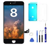 OuiSmart® Écran pour iPhone Complet (Noir, iPhone 8 Nu)
