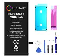 OuiSmart® KIT Batterie pour IPHONE 7 (Joint Blanc)