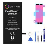 OUISMART® KIT Batterie pour IPHONE (avec Kit Outils + Adhésif, iPhone 11)