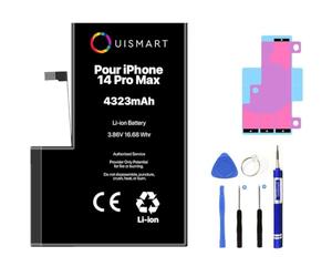 OUISMART® KIT Batterie pour IPHONE (avec Kit Outils + Adhésif, iPhone 14 Pro Max)