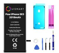 OUISMART® KIT Batterie pour IPHONE (avec Kit Outils + Adhésif + Joint D'étanchéité, iPhone SE 2022)