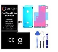 OUISMART® KIT Batterie pour IPHONE (avec Kit Outils + Adhésif + Joint D'étanchéité, iPhone XS Max)