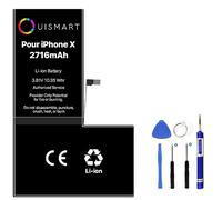 OUISMART® KIT Batterie pour IPHONE (avec Kit Outils, iPhone X)