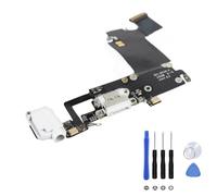 OuiSmart® Nappe jack écouteur + connecteur de charge Compatible avec iPhone 6s Plus Blanc