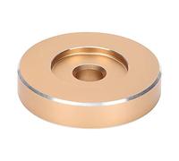 Ouitble Adaptateur de Platine d'enregistrement en Aluminium, Adaptateur 45 TR/Min pour disques à Grands Trous, Noir, Pince Durable de 38mm, Accessoire de Platine (Or)