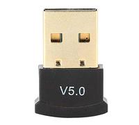 Ouitble Adaptateur USB Bluetooth 5.0, Audio sans Fil, Transmission Double Mode, Faible consommation d'énergie, pour Ordinateur, TV, Ordinateur Portable, ABS métal Noir, 1 pièce
