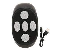 Ouitble Anneau de télécommande Bluetooth Multifonction pour téléphone sans Fil, obturateur à Selfie, Fonctionnement Mains Libres pour la Photographie, Smartphone Android TikTok ABS (Noire)