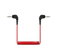 Ouitble Câble de Microphone TRS 3,5 Mm, Câble Adaptateur TRS vers TRRS coudé à 90 Degrés pour BOYA pour Rode SC2 Téléphone Tablette Micro Appareil Photo, Réglable de 20 à 5