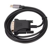 Ouitble Câble USB C 3.1 vers DVI, Haute Vitesse, Clair, Stable, Adaptateur de Type C vers DVI pour Smartphone, projecteur TV, matériau ABS, Longueur 190cm