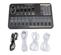 Ouitble Carte Son Professionnelle en Direct Mélangeur Audio Bluetooth Changeur de Voix avec réduction Intelligente du Bruit 16 Effets spéciaux pour Le Streaming Podcasting Maison E