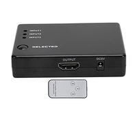 Ouitble Commutateur d'interface multimédia Haute définition Convertisseur 3 en 1 Sortie 1080P avec télécommande pour systèmes de projecteurs de cinéma Maison et Consoles de Jeux