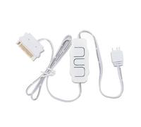 Ouitble Contrôleur ARGB Professionnel 5V 3 Broches SATA Alimentation ARGB Light Stripe télécommande pour Ventilateurs PC refroidisseurs Bricolage appareils ARGB (Blanche)