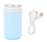 Ouitble Diffuseur d'huiles essentielles USB Vaporisateur humidificateur Ultra Silencieux avec lumières LED pour Voiture, Bureau, Voyage, véhicule à Domicile, Mignon Peut Former Un (Bleue)