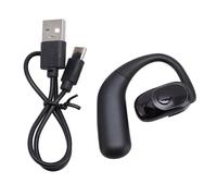 Ouitble Écouteurs Bluetooth 5.4 Écouteurs Sportifs Simples Ouverts Rotation sans Fil 180 ° avec Hooks Oreille Câble USB C pour Business Car Driving Office (Noir)