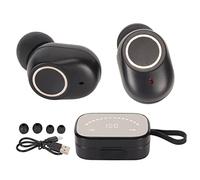 Ouitble Écouteurs Bluetooth avec Affichage LED, dans Les écouteurs d'oreille Bluetooth 5.0 sans Fil avec Bande de Support IPX7 étanche, 4 Heures de Lecture des écouteurs de Basse (Noir)
